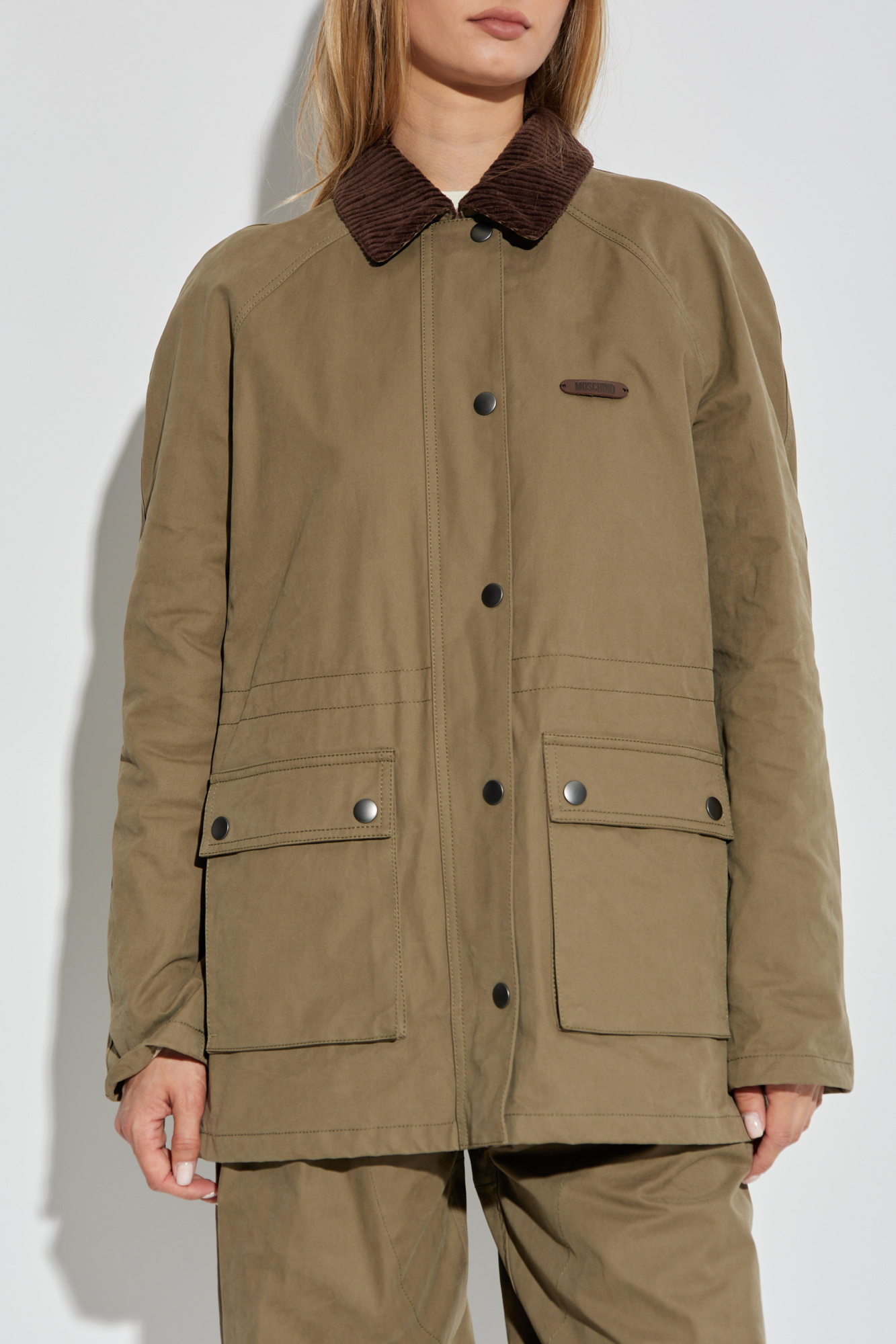 Green Coat with collar Moschino - Vitkac AS
